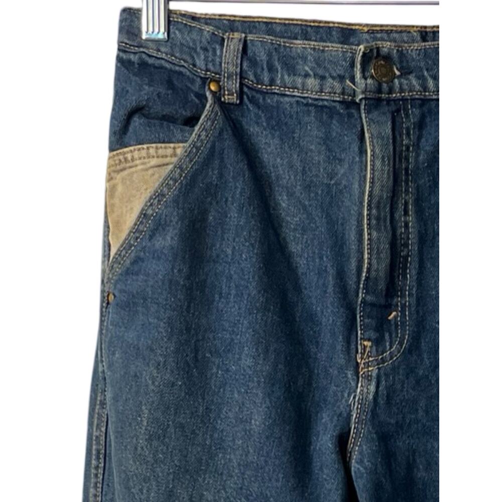 Cowden Jeans Mens 28x29 Made in USA Heavy Denim Straight Leg Boho Vintage 1980s - Picture 7 of 10